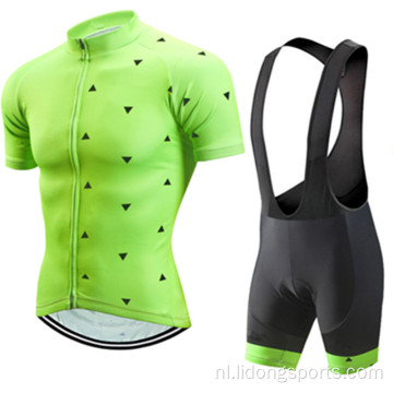 Ademend Anti-UV Fietskleding Korte mouw Cycling Jersey